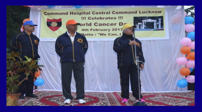 cancer awareness walk organised Central Command lucknow