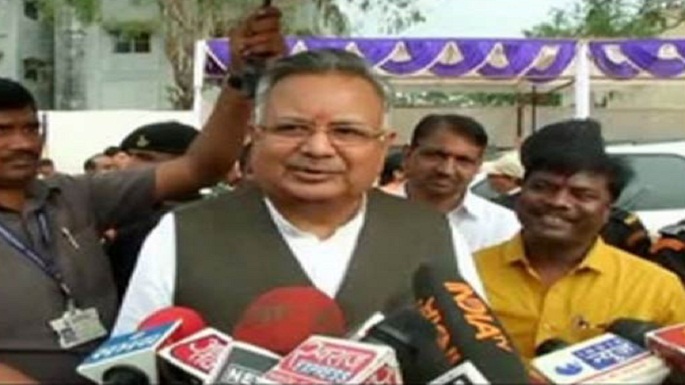 raman singh red beacon