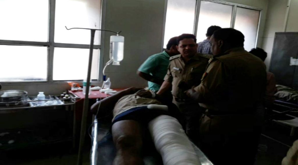 police jeep accident in bahraich