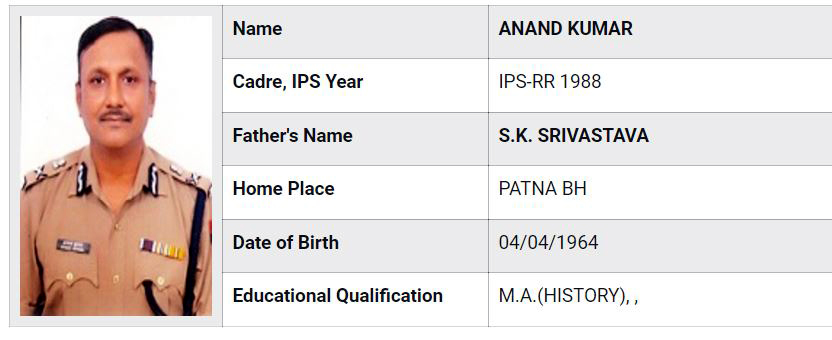 IPS Anand Kumar