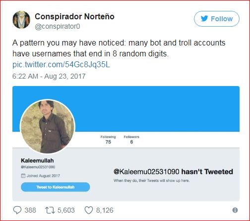 fake twitter handles