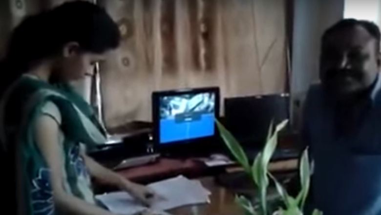 BJP Ajay Rajput (GUJRAT) forced to Kiss Teacher