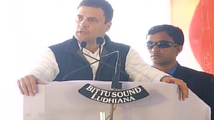 rahul gandhi rallying in majitha punjab