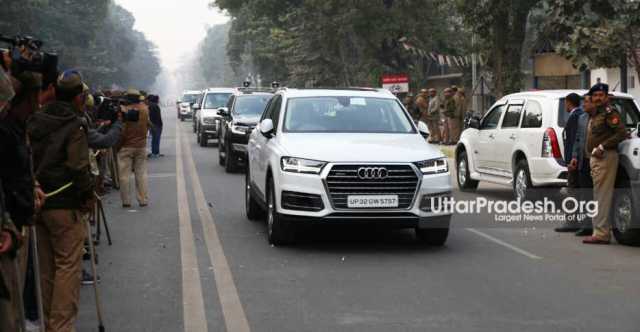 shivpal yadav reached sp chief