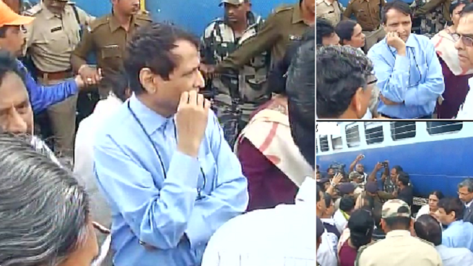 suresh prabhu visited hirakhand accident site