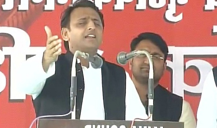 akhilesh yadav addressed budhana public meeting