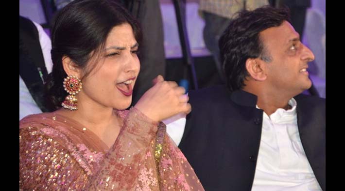 akhilesh yadav dimpal yadav