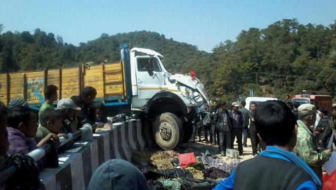 meghalya truck accident