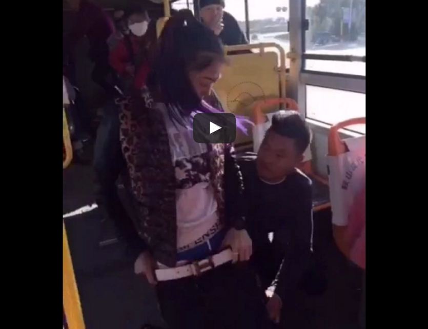 GIRL PANT STRIPS DOWN IN PUBLIC