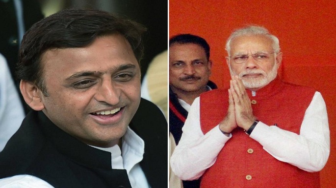 Akhilesh Yadav And Narendra Modi