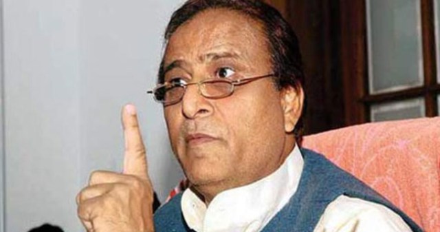 azam khan threatening officer