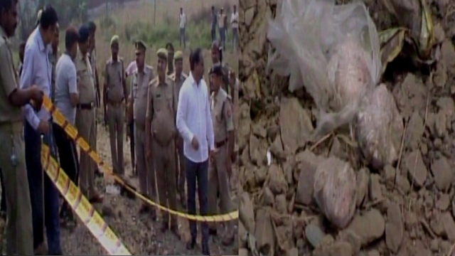 bom blast sant kabir nagar railway track