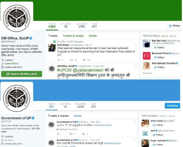 samajwadi government deleting tweets