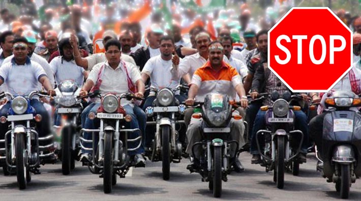 election campaign stoped