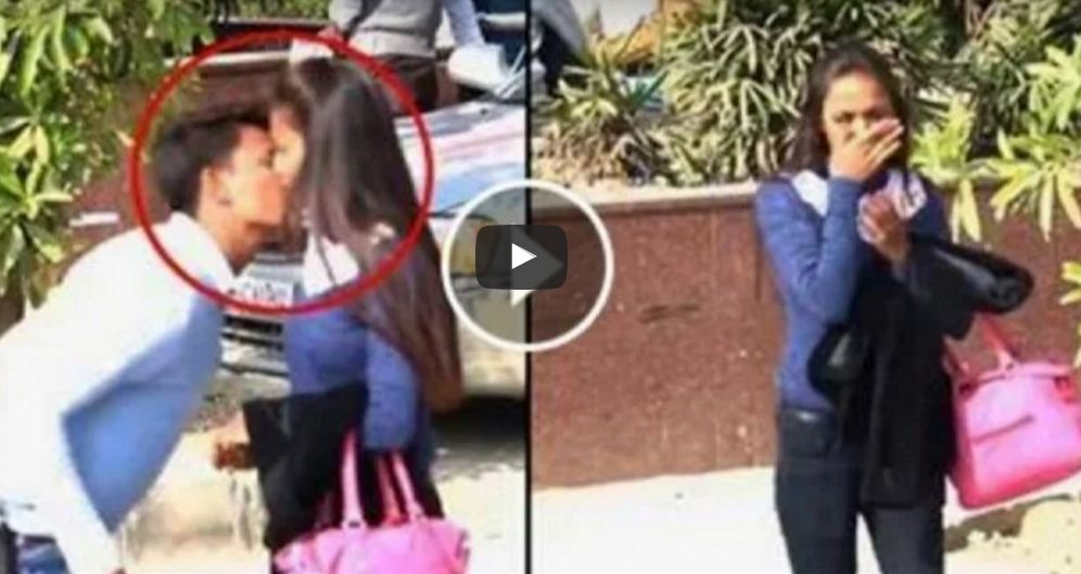 Girl Kissing Prank