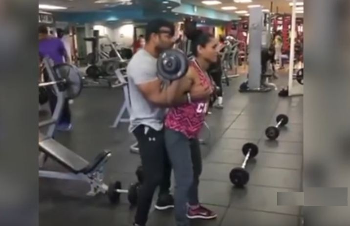 Gym Trainer Touching Private Parts of Girl