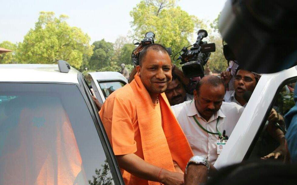 yogi adityanath reaches delhi