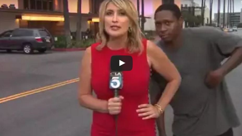 female reporter