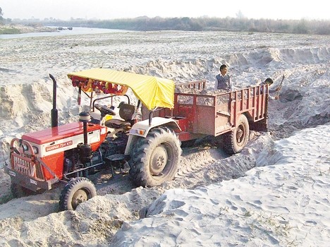 illegal sand mining