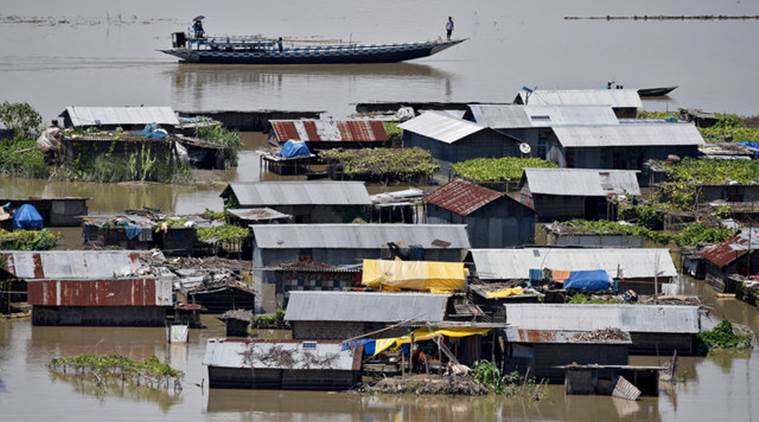 flood-affected village