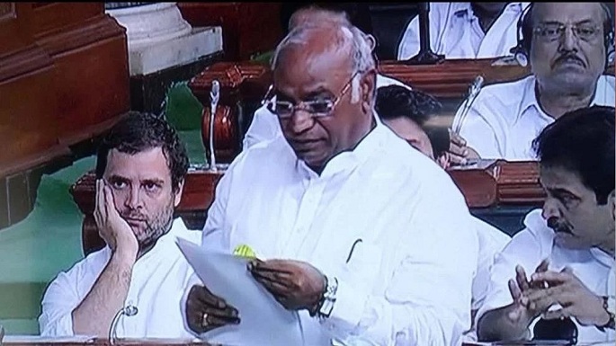 kharge attacks bjp government