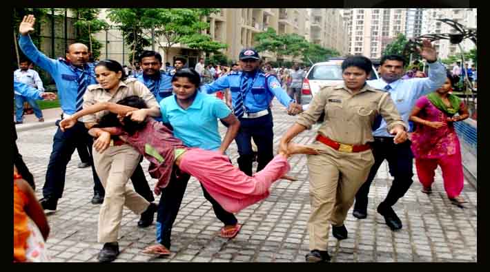 Noida society violence