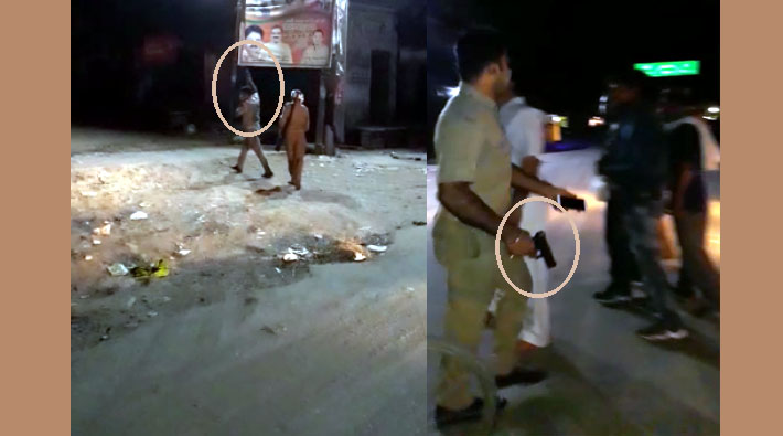 Drunk policeman