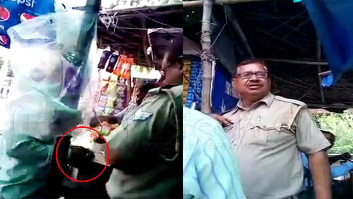 para lucknow police take bribe