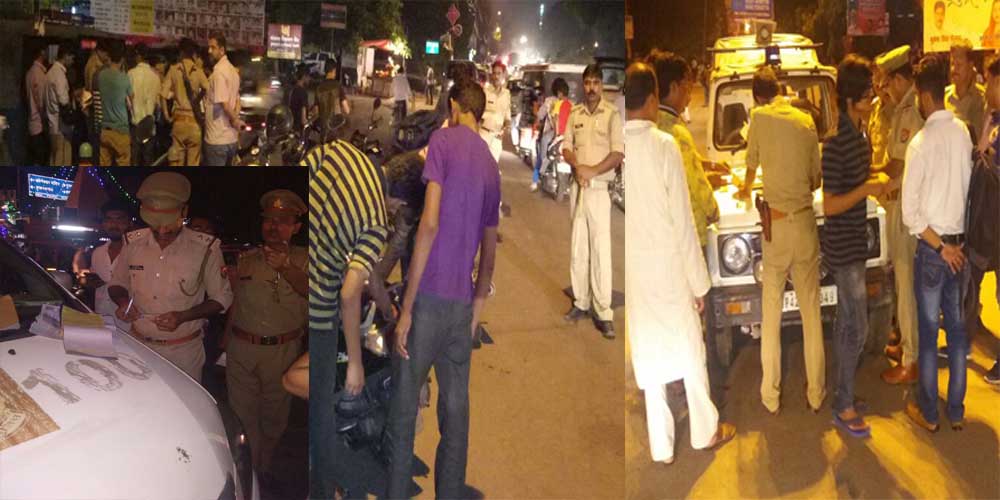 police vehicle checking in lucknow