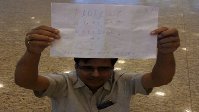 protesting against religious bias