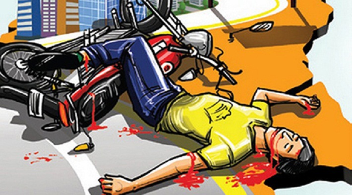 road accident in kanpur angry people did road jam