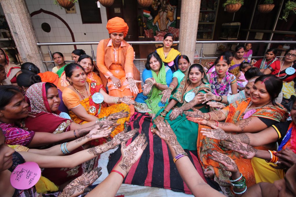 womens celebrated hartalika teej mankameshwar mandir