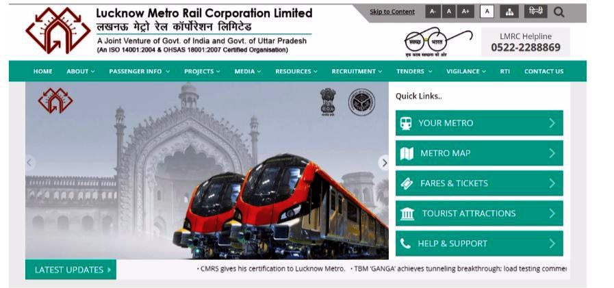 lucknow metro new website