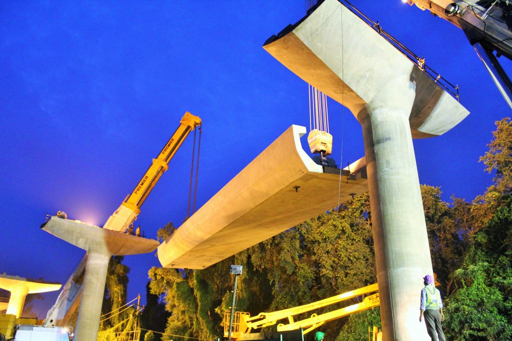 LMRC has started erecting U-Girders