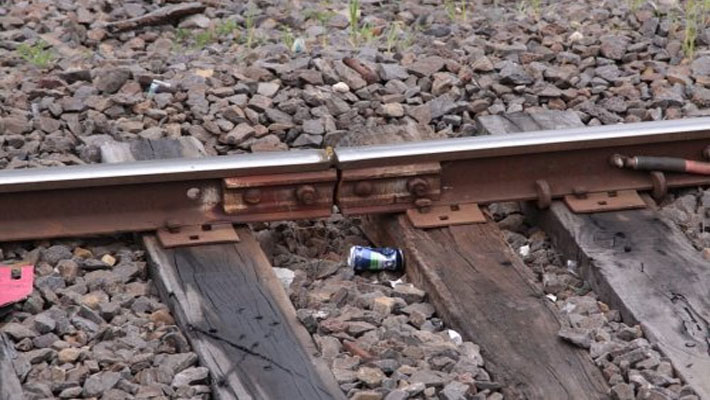 broken rail track