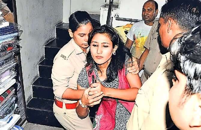 girl caught stealing