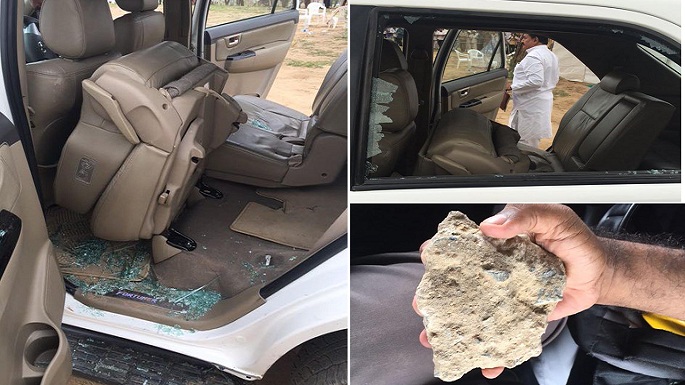 gujrat rahul gandhi car attacked
