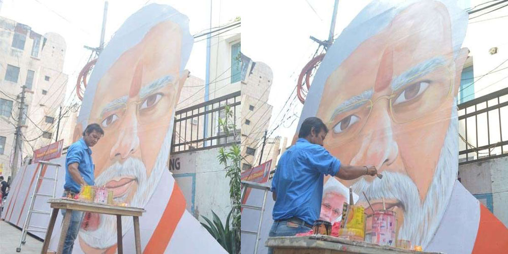 110 Feet High PM Modi Statue