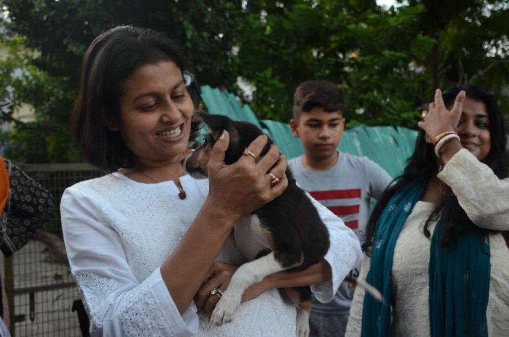 Actress Jaya Bhattacharya celebrates day in lucknow