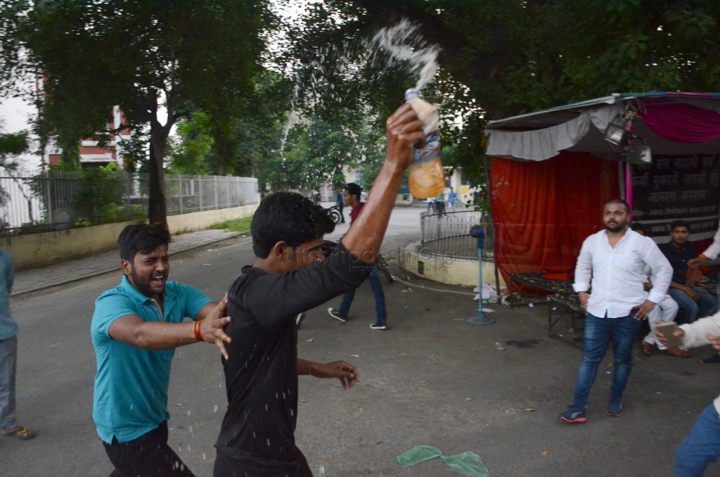 Students attempted self immolation in lucknow university