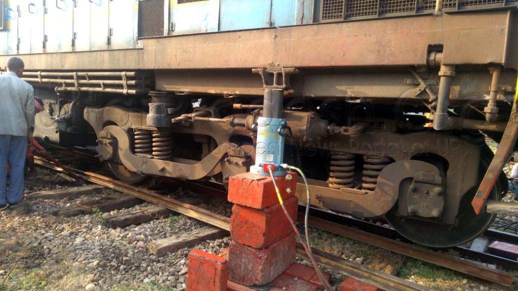 Train engine derailed in bahraich