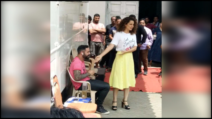 kangna ranaut shooting