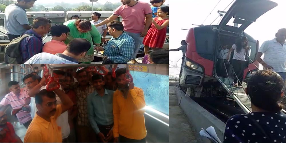 lucknow metro passengers stuck