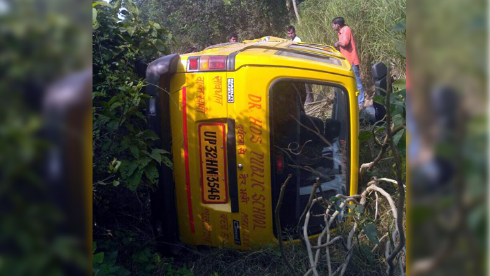 Malihabad school van Accident