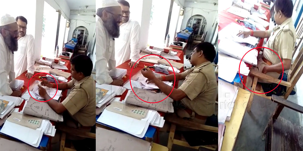 Policeman take brive in hardoi