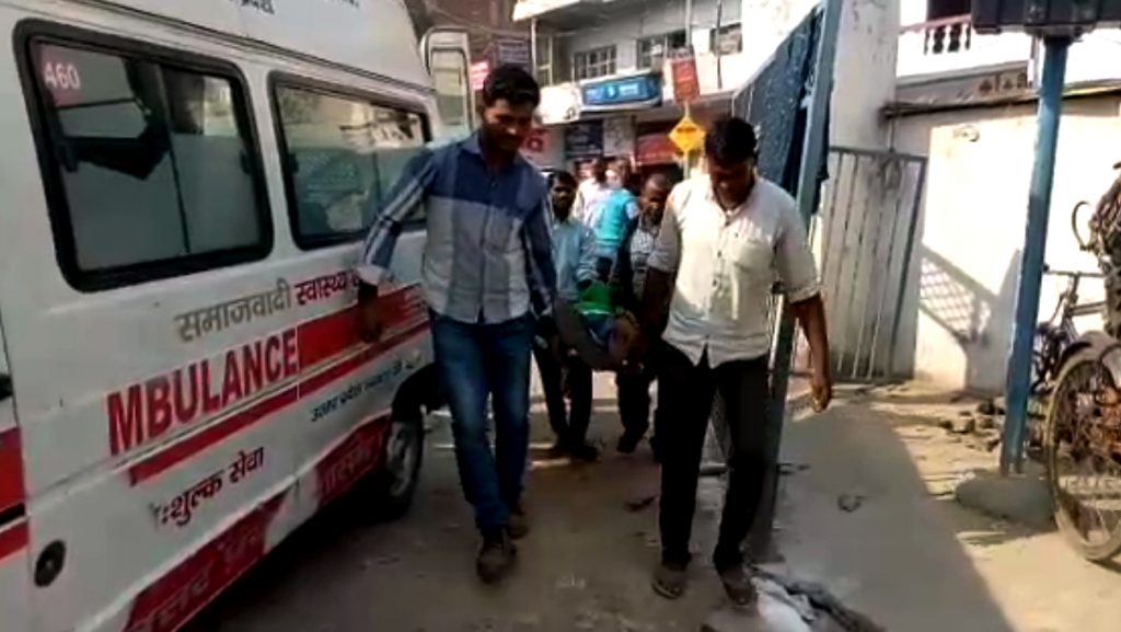 रोडवेज बस की भिड़ंत