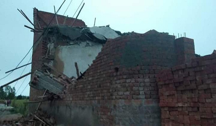 Crumbling house due to using of poor quality cement