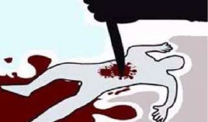 The murder case of a men by the knife