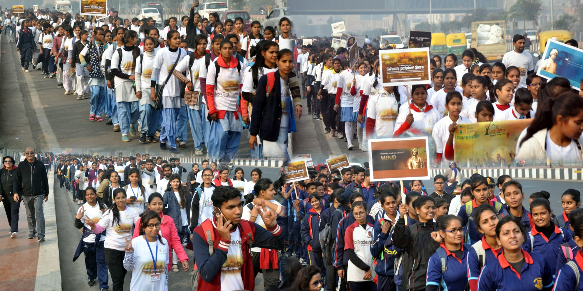 Swasth Lucknow Yatra 12 january 2019 Walkathon Bicycle Ride Lucknow