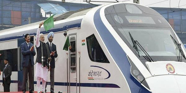 PM Modi flagged off the country's fastest train Vande Bharti on Friday
